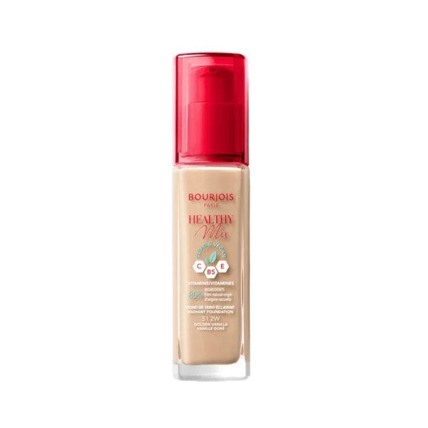 Bourjois Healthy Mix Clean podkład rozświetlający nr 51,2 Golden Vanilla, 30 ml - obrazek 2