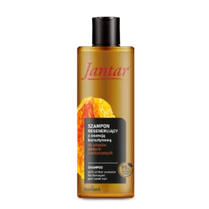 Jantar Szampon regenerujący z esencją bursztynową do włosów zniszczonych, 300 ml