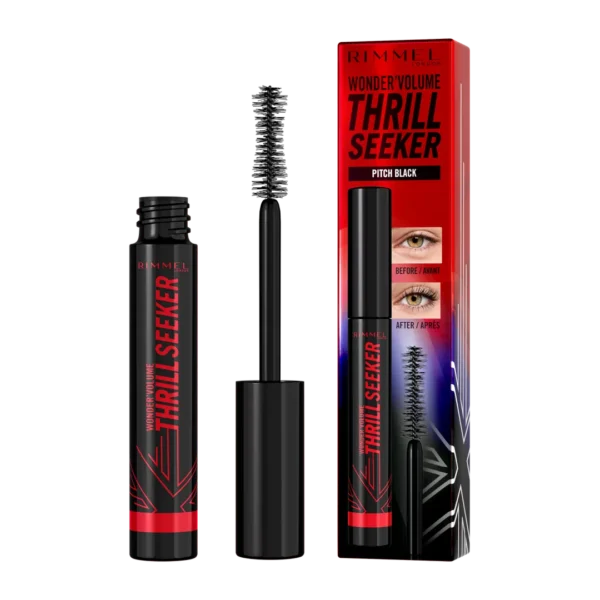 Rimmel Wonder Volume Thrill Seeker tusz do rzęs Black, 8 ml - obrazek 3