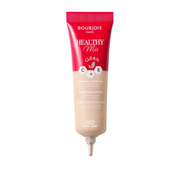 Bourjois Healthy Mix podkład witaminowy do twarzy krem tonujący o naturalnym wykończeniu, 002 Light, 30 ml - obrazek 3