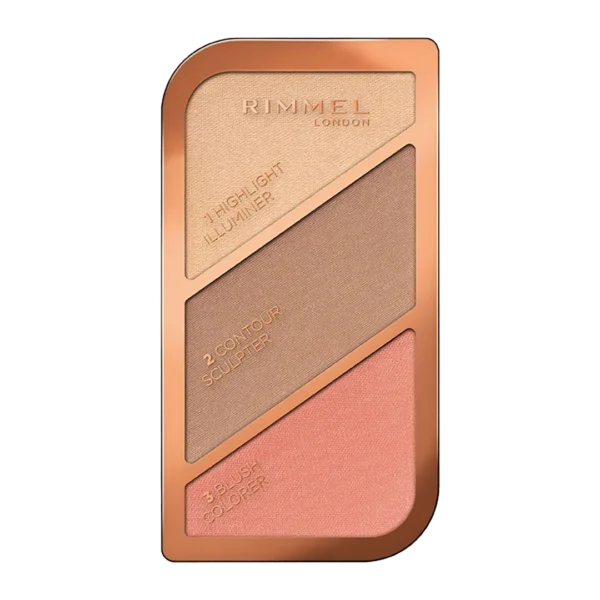 Rimmel Kate Sculpting paletka do konturowania twarzy 002 Coral Glow, 18,5 g