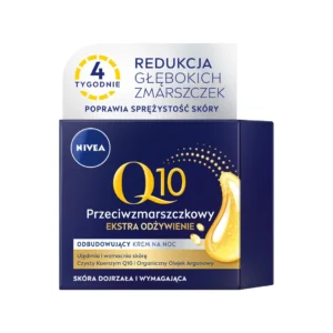 Nivea Q10 Ekstra Odżywienie przeciwzmarszczkowy krem do twarzy na noc, 50 ml