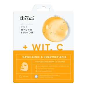 L`BIOTICA PGA Hydr Fusion + Witamina C Hydrożelowa maska do twarzy - nawilżenie i rozświetlenie