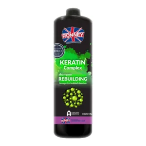 RONNEY Keratin Complex odbudowujacy szampon do włosów kruchych i cienkich, 1000 ml