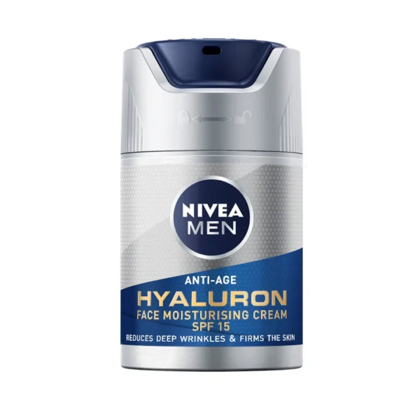 Nivea Men Hyaluron przeciwzmarszczkowy krem do twarzy dla mężczyzn z kwasem hialuronowym, 50 ml - obrazek 2