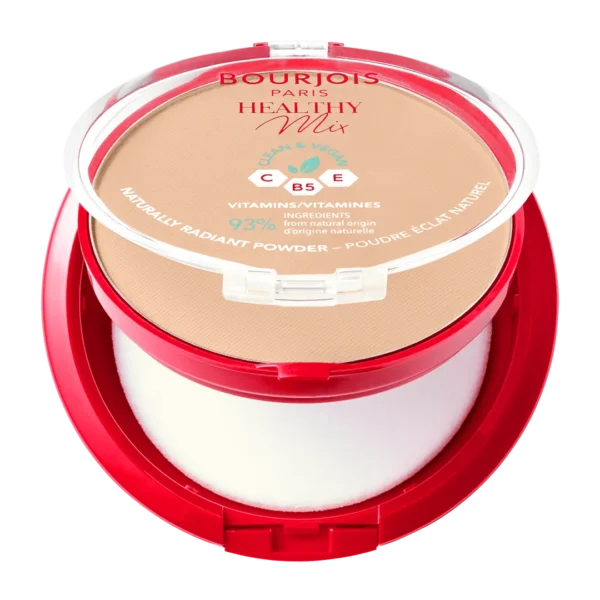 Bourjois Healthy Mix Wegański puder prasowany nr 04 Golden Beige, 10 g - obrazek 2