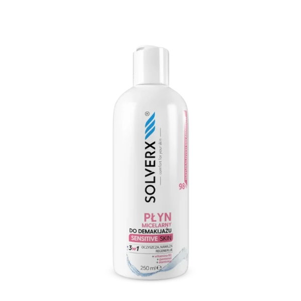 Solverx Sensitive Skin płyn micelarny do demakijażu 3w1, 400 ml
