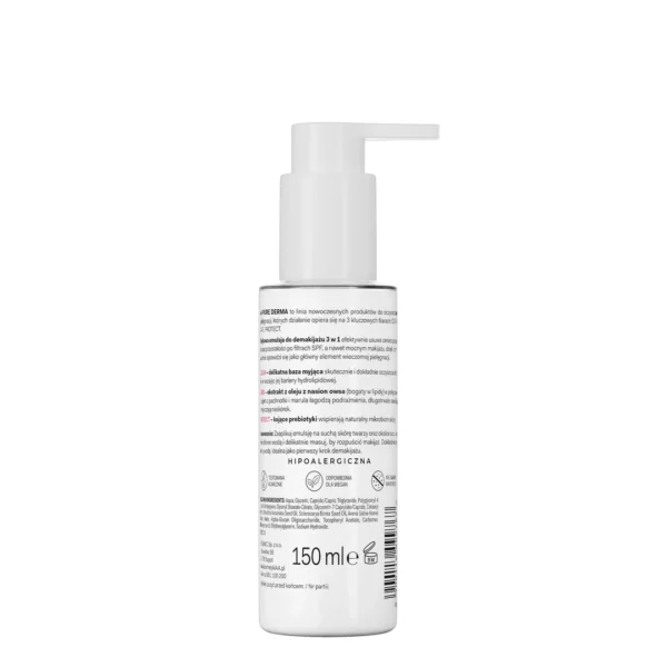 AA Pure Derma olejkowa emulsja do demakijażu 3 w 1, 150 ml - obrazek 3