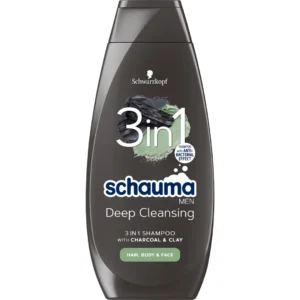 Schwarzkopf Schauma Men szampon 3w1 Węgiel z glinką, 400 ml