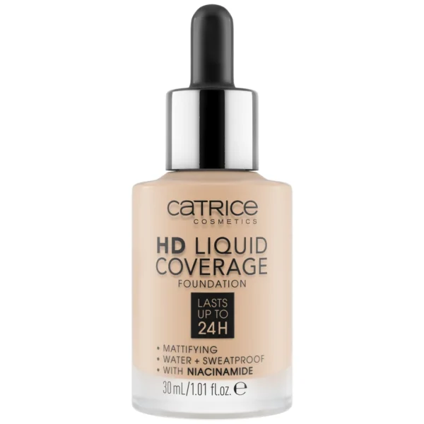 CATRICE Cosmetics HD Liquid Coverage Foundation podkład matujący 010 Light Beige, 30 ml