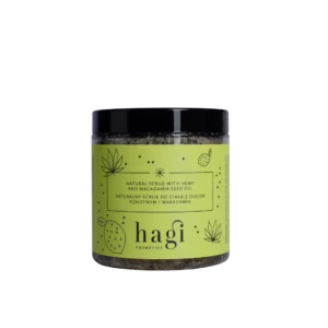 Hagi naturalny scrub do ciała z olejem konopnym i makadamia, 280 g