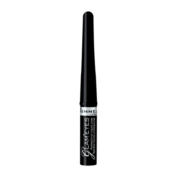 Rimmel Glam Eyes eyeliner w płynie 001 Black Glamour, 3,5 ml