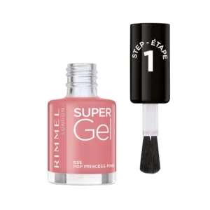 Rimmel London Super Gel lakier do paznokci żelowy 035 Pop Princess Pink, 12 ml