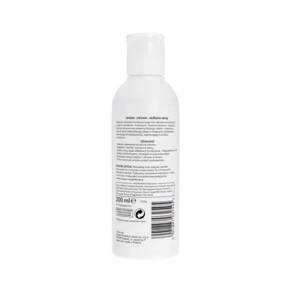Ziaja Kozie Mleko odżywka kondycjonująca z keratyną do włosów, 200 ml - obrazek 3