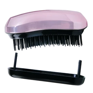 Intervion Brush&Go szczotka do włosów z nakładką różowa, 1 szt.