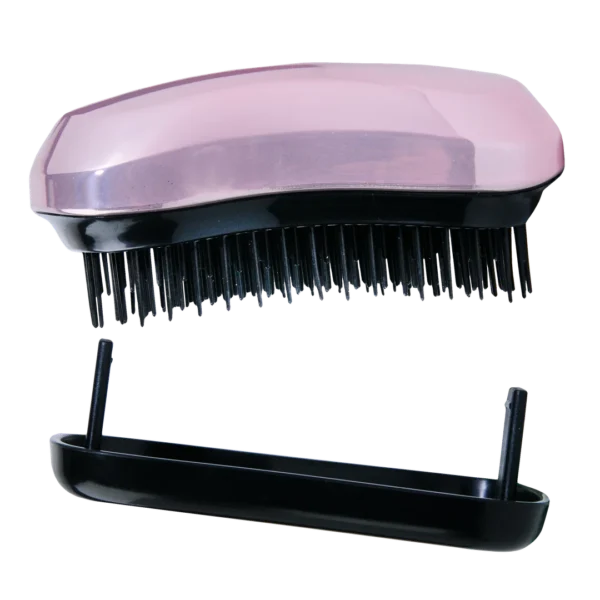 Intervion Brush&Go szczotka do włosów z nakładką różowa, 1 szt.
