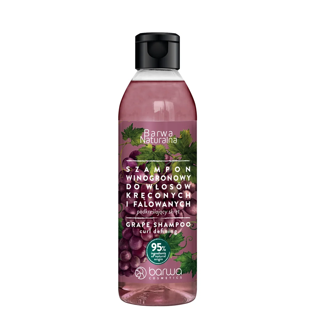 Barwa Naturalna winogronowy szampon podkreślający skręt, 300 ml