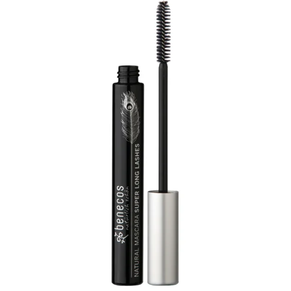 Benecos naturalny tusz wydłużający rzęsy Super Long Lashes Carbon Black, 8 ml