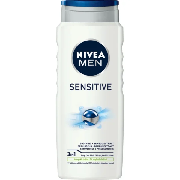 Nivea Men Sensitive Żel pod prysznic, 500 ml - obrazek 9