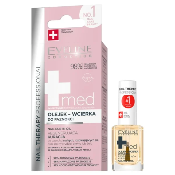 Eveline Cosmetics NAIL THERAPY olejek-wcierka do paznokci MED+, 12 ml