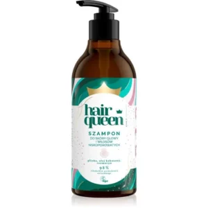 Hair Queen szampon do skóry głowy i włosów niskoporowatych, 400 ml