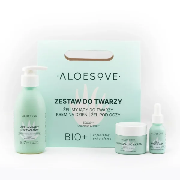 Aloesove zestaw do twarzy (torebka) 190 ml + 50 ml + 15 ml - obrazek 3