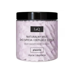 LaQ naturalny mus do mycia i depilacji ciała Piwonia, 250 ml