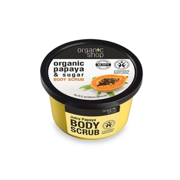 Organic Shop scrub do ciała papaja i cukier, 250 ml