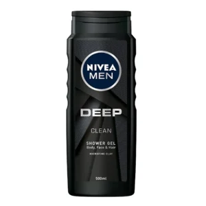 Nivea Men Deep Clean żel pod pod prysznic do ciała twarzy i włosów, 500 ml