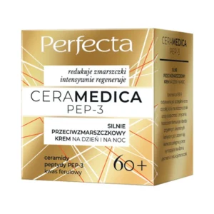 Perfecta Ceramedica PEP-3 silnie przeciwzmarszczkowy krem na dzień i na noc 60+, 50 ml