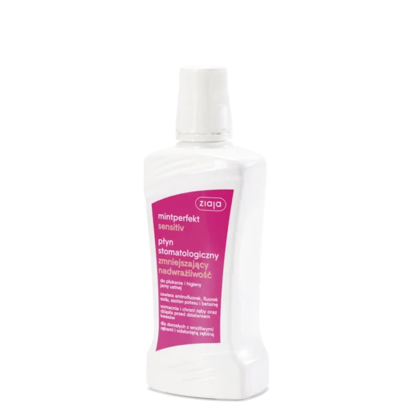 Ziaja Mintperfekt Sensitiv płyn stomatologiczny zmniejszający nadwrażliwość, 500 ml - obrazek 2
