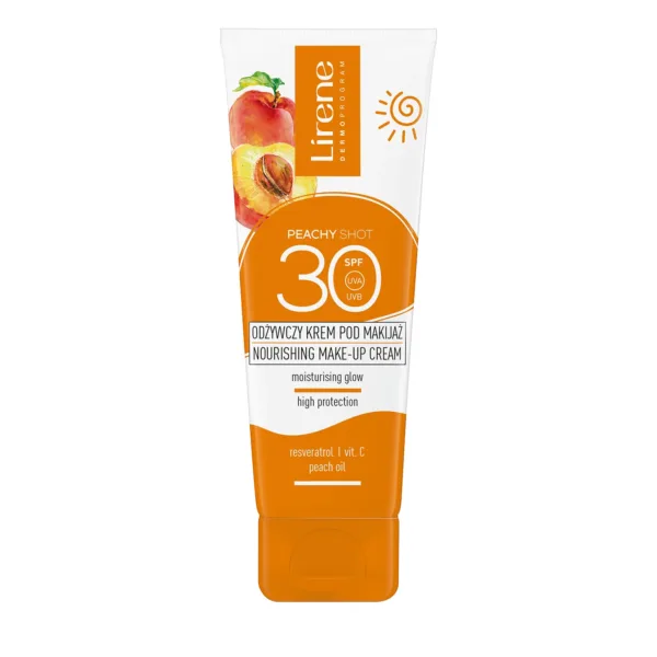 Lirene Sun Peachy Shot odżywczy krem pod makijaż SPF 30, 50 ml