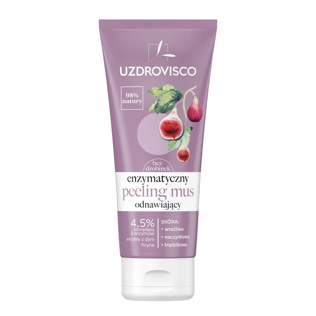 Uzdrovisco Bezolejowy Enzymatyczny peeling-mus bio-odnawiający, 60 ml