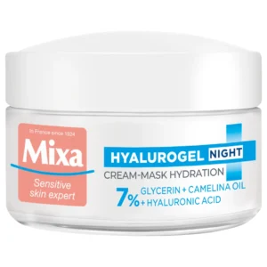 Mixa Hyalurogel Noc nawilżający krem-maska do twarzy na noc, 50 ml