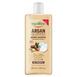 Equilibra Argan odżywczy szampon do włosów z kwasem hialuronowym, 265 ml
