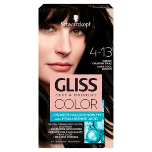 Schwarzkopf Gliss Color farba do włosów nr 4-13 Ciemny chłodny brąz, 1 szt.