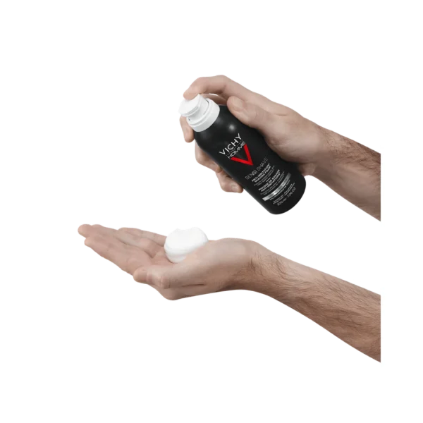 Vichy Homme Sensi Shave pianka do golenia przeciw podrażnieniom do skóry wrażliwej, 200 ml - obrazek 5