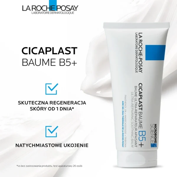 La Roche-Posay Cicaplast Baume B5+, Silnie Regenerujący Balsam Kojący, 100 ml - obrazek 2