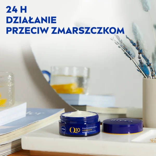 Nivea Q10 Ujędrnienie przeciwzmarszczkowy krem do twarzy na noc, 50 ml - obrazek 7