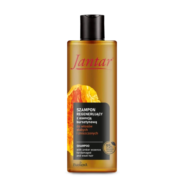 Jantar Szampon regenerujący z esencją bursztynową do włosów zniszczonych, 300 ml - obrazek 3
