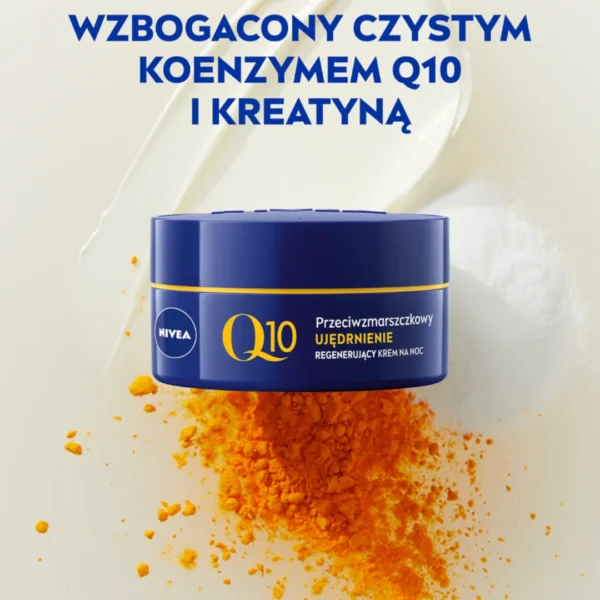 Nivea Q10 Ujędrnienie przeciwzmarszczkowy krem do twarzy na noc, 50 ml - obrazek 3