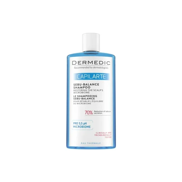 Dermedic Capilarte Sebu-Balance szampon do włosów nadmiernie przetłuszczających się, 300 ml