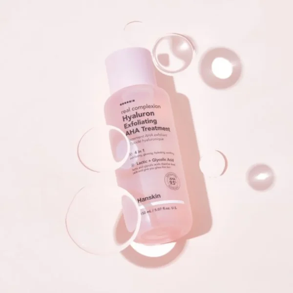 Hanskin Real Complexion hialuronowa kuracja złuszczająca z kwasami AHA, 150 ml - obrazek 3