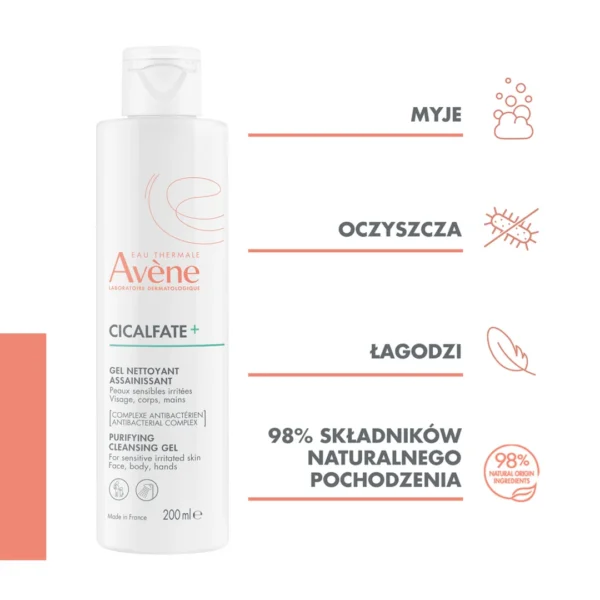 Avène Cicalfate+ oczyszczający żel do mycia, 200 ml - obrazek 8