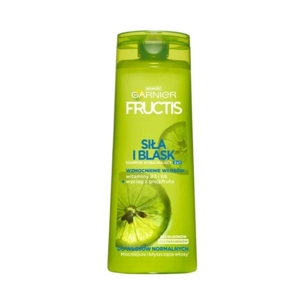 Garnier Fructis Siła i blask szampon wzmacniający 2w1, 400 ml