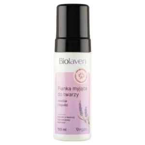 Biolaven organic pianka myjąca do twarzy Olej z pestek winogron & Olejek lawendowy, 150 ml