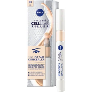 Nivea Hyaluron Cellular Filler 3 w 1 krem korygujący cienie pod oczami jasny, 4 ml