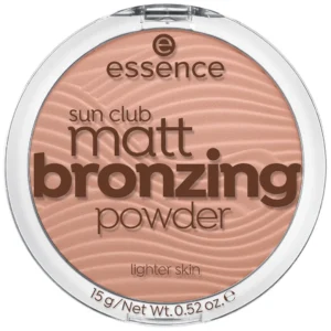 Essence Sun Club Matt Bronzing Powder puder matujący brązujący nr 01 Natural, 15 g
