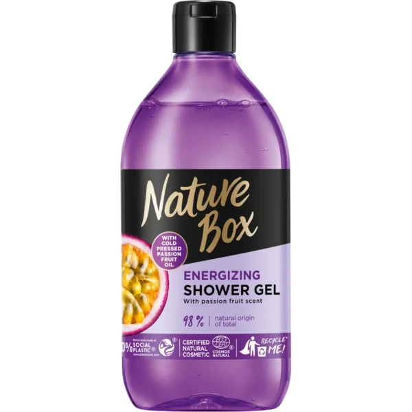 Nature Box żel pod prysznic Marakuja, 385 ml