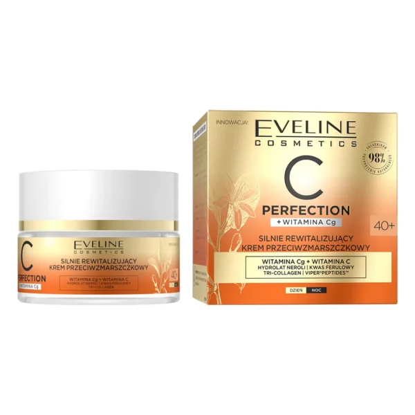 Eveline Cosmetics C-Perfection silnie rewitalizujący krem przeciwzmarszczkowy 40+, 50 ml - obrazek 3